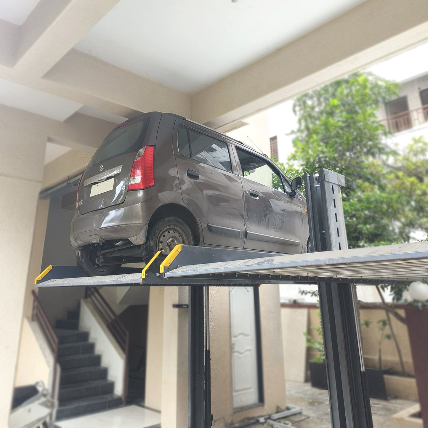 2 Pole Hydraulic Stack Car Parking