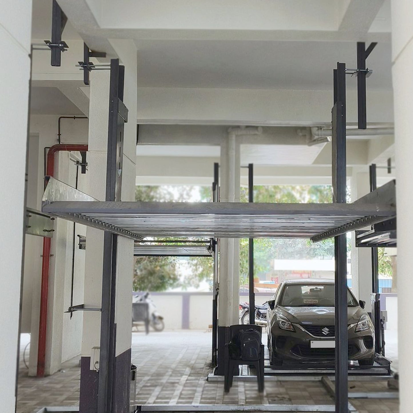 2 Pole Hydraulic Stack Car Parking