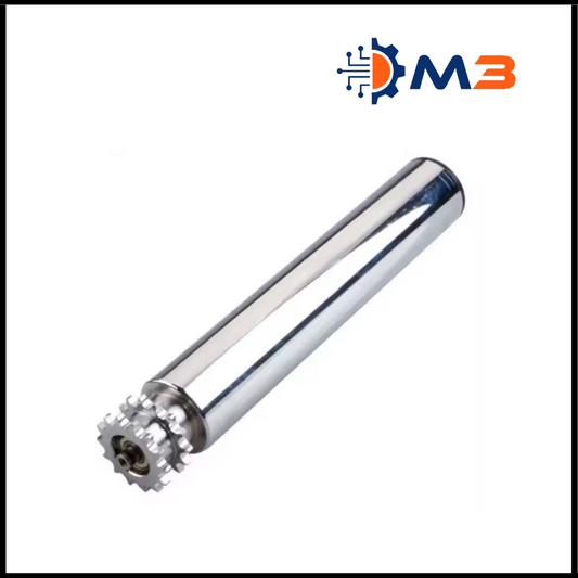MS Chrome Plated Powered Duplex Sprocket Rollers 80  Diameter Brand M3T (Set of 5 Rollers )